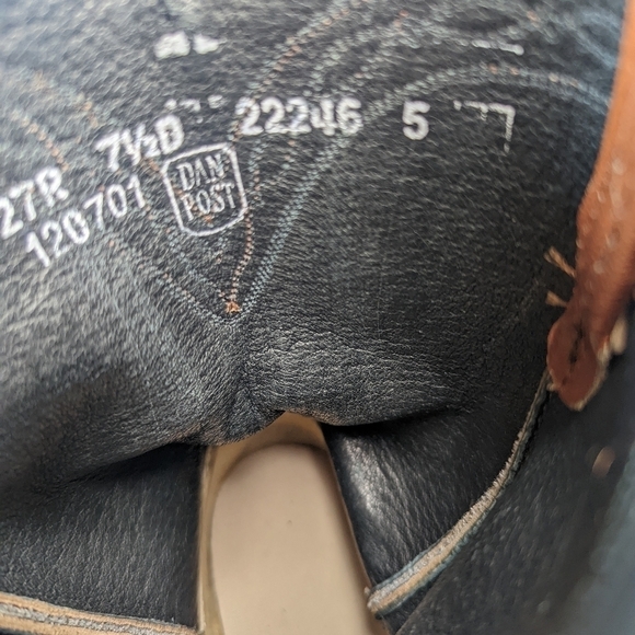 Dan Post men's sz 7.5D genuine exotic smooth Ostrich Cognac brown. Worn one time - Picture 10 of 12